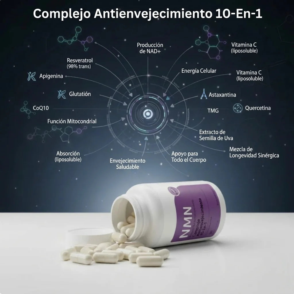 Complejo NMN 10-en-1 Anti-Edad RENOVA LABS™