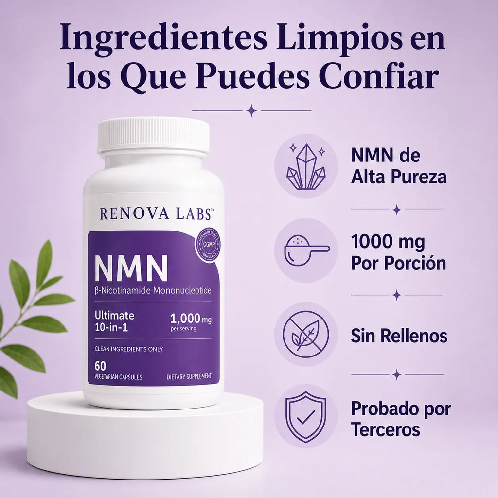 Complejo NMN 10-en-1 Anti-Edad RENOVA LABS™